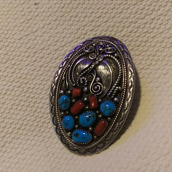 Sterling Silver Belt Buckle - Picture 2 of 6